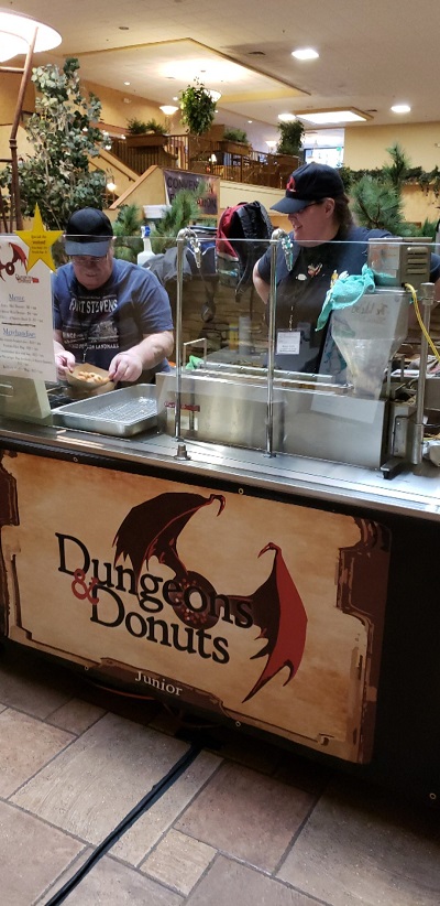 Dungeons & Donuts providing donuts on-site